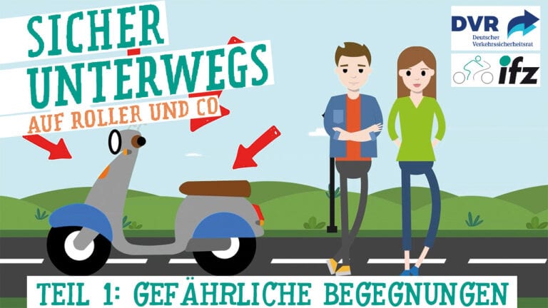 Zweiradnachwuchs: Unterhaltsame YouTube-Clips zum sicheren Rollerfahren ab 15 Jahren