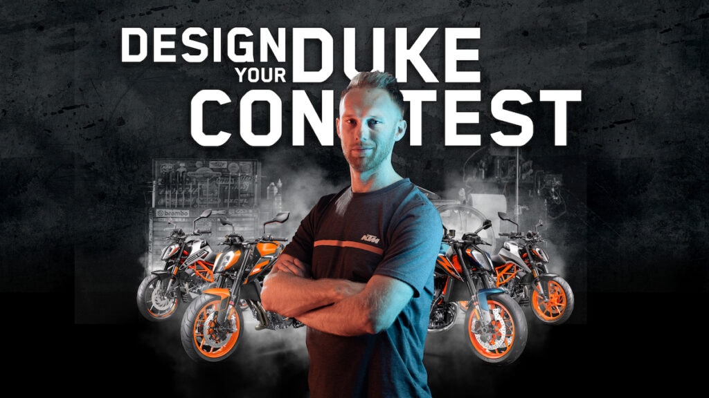 Der Design Your Duke Contest ist die Gelegenheit für KTM-Fans dein persönliches Sticker-Kit für deine Traum-Duke zu kreieren. Jetzt mitmachen.