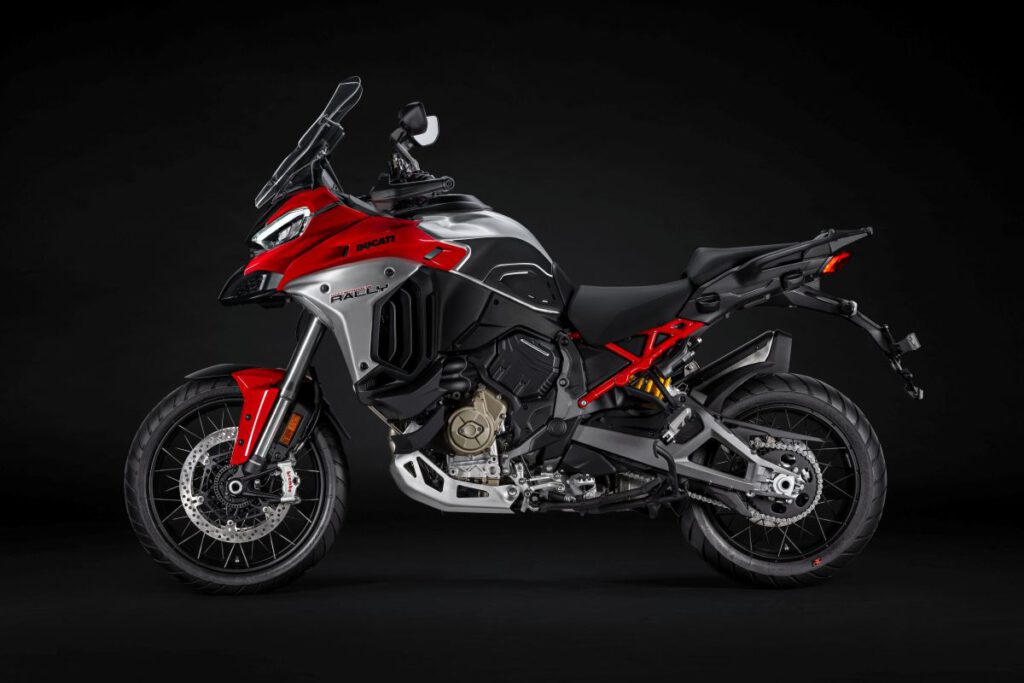 Ducati Multistrada V4 Rally 2026 rot Seitenansicht