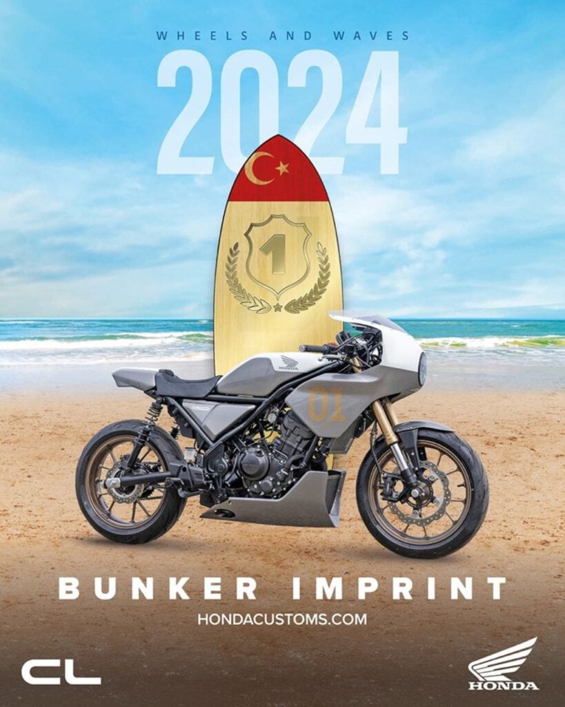 Honda Customs beim Wheels and Waves-Festival 2025 – Kreative Umbauten der neuen GB350S 5 Honda GB350S 1. Preis Bunker Imprint
