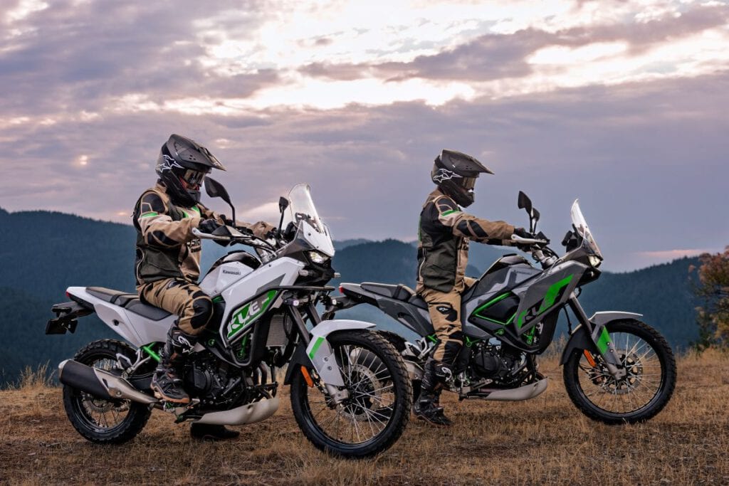 Kawasaki KLE500 Fahrer im Gelände