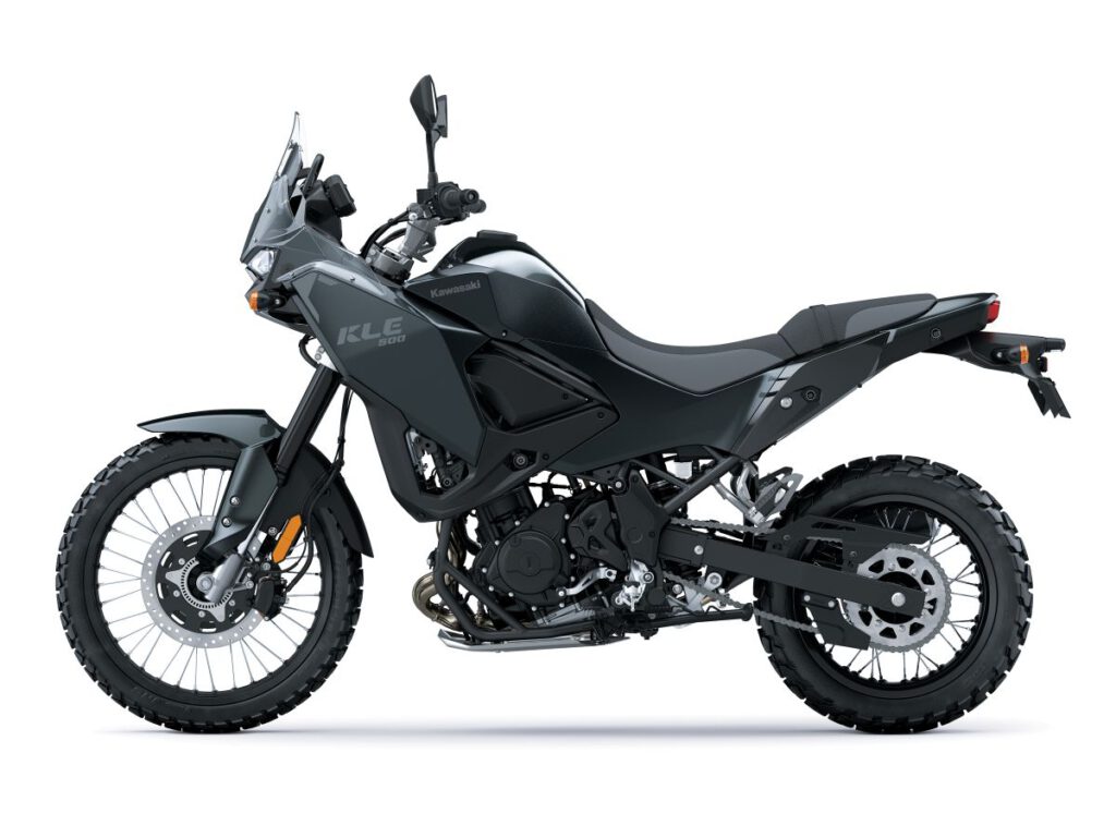 Kawasaki KLE500 Seitenansicht schwarz