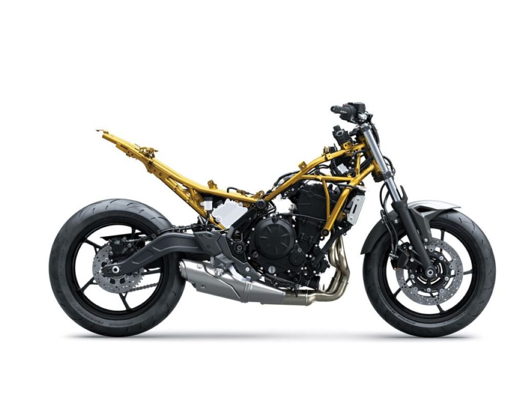 Kawasaki Z650 S 2026 gold Seitenansicht