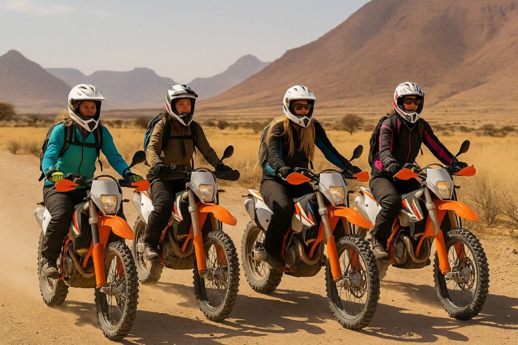Motorradfahren in Namibia