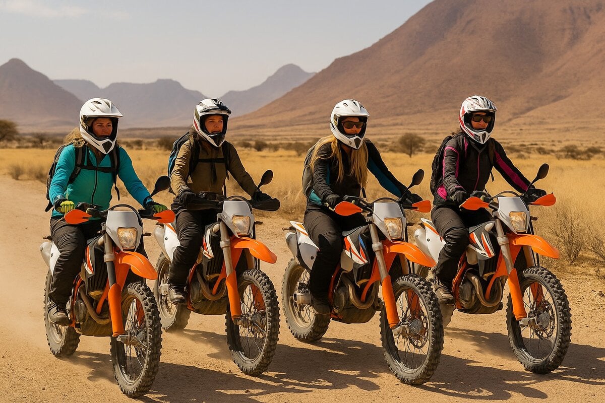 Motorradfahren in Namibia