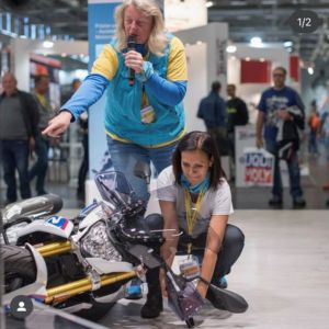 Motorradfrau Astrid Vortrag SHE RIDES Summit