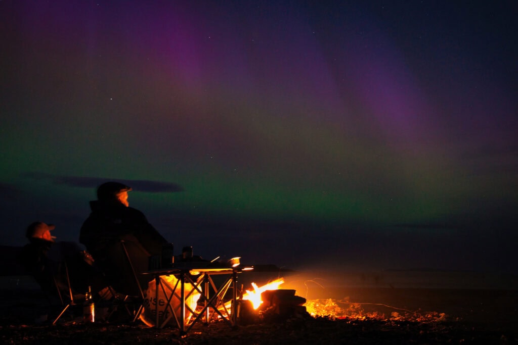 Motorrad-Camping - Isle of Skye bei Nacht