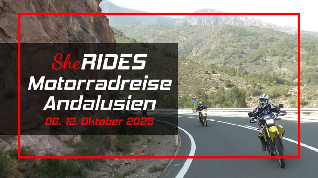 SHE RIDES Motorradreise Andalusien im Oktober 2025 5 Erlebe Andalusien auf dem Motorrad! Kleine Gruppe, starke Community & persönliches Travel Buddy-Erlebnis. Jetzt Platz sichern!