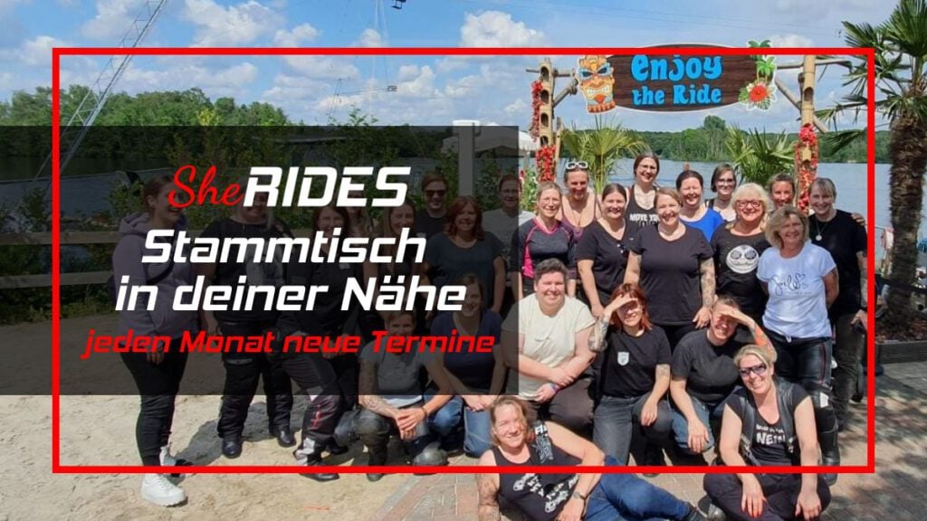 SHE RIDES Stammtische in deiner Nähe 8 SHE RIDES Motorradfahrerinnen Stammtisch in deiner Nähe. Überall im deutschsprachigen Raum. Deutschland, Österreich, Schweiz, Luxemburg.