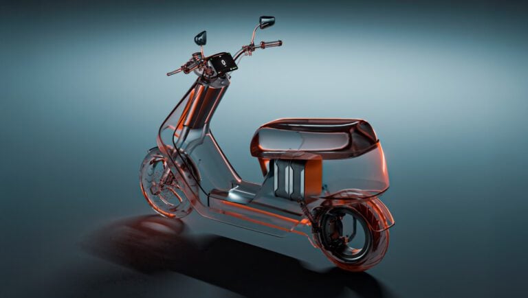 Verge Next Technologieplattform Modellansicht Elektrischer Scooter