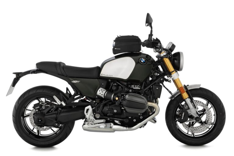 Wunderlich Zubehör BMW R12 nineT Motorrad vollständige Seitenansicht