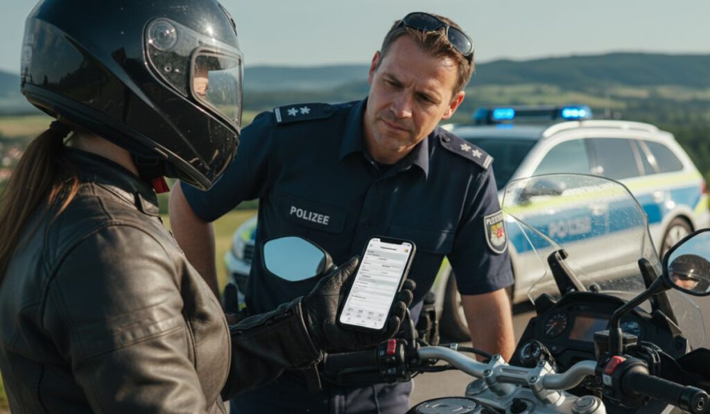 Der digitale Fahrzeugschein – so funktioniert die neue i-Kfz-App 6 i-Kfz-App - der digitale Fahrzeugschein in einer Fahrzeugkontrolle