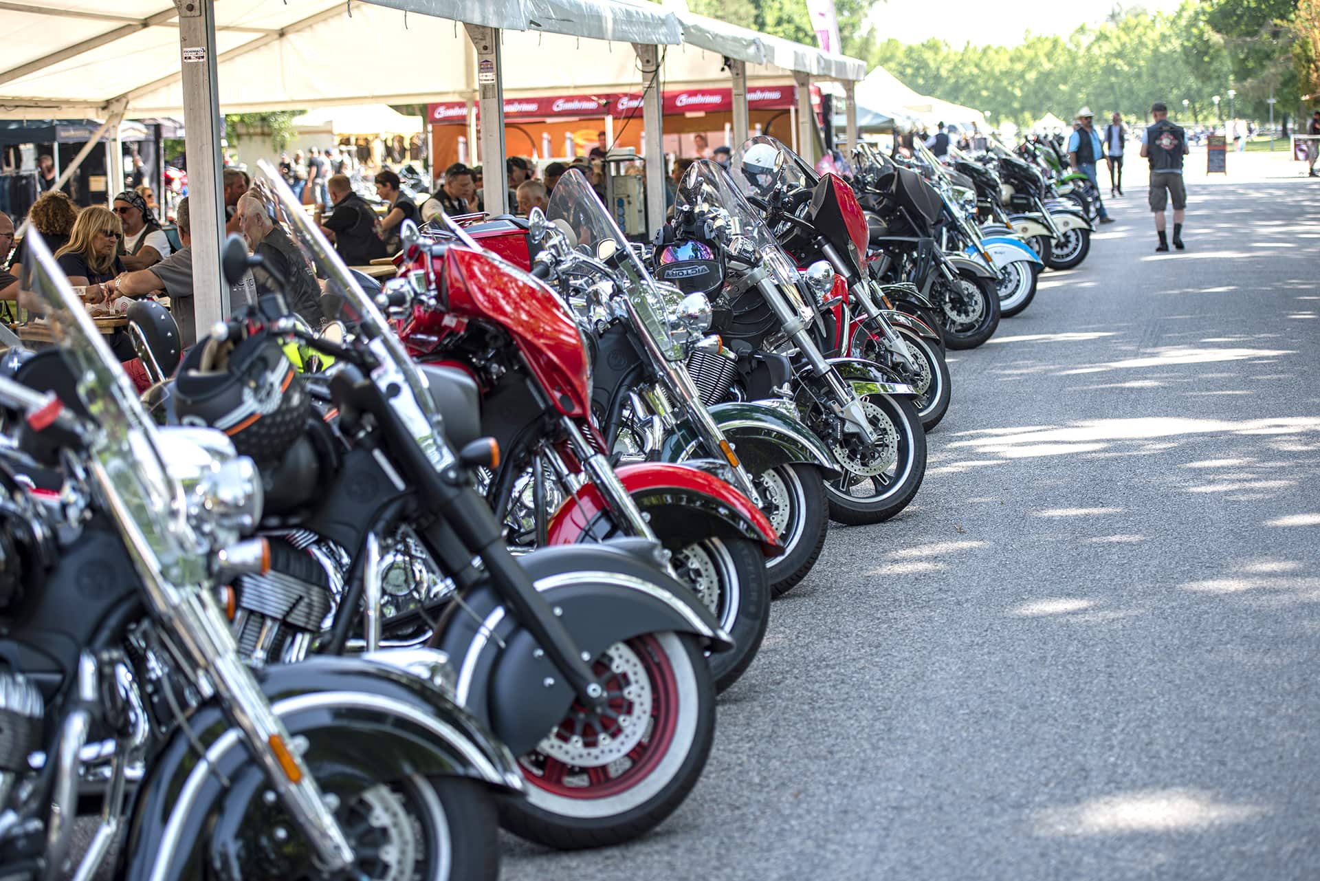Das Indian Riders Fest (IRF) 2022 findet in Budweis, Tschechische Republik, statt. Das größte europäische Event für Biker mit Indian Motorrädern.