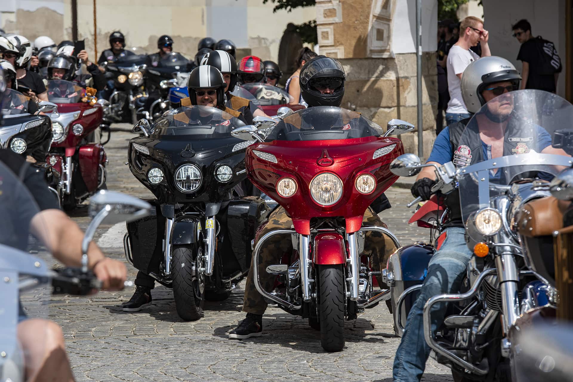 Das Indian Riders Fest (IRF) 2022 findet in Budweis, Tschechische Republik, statt. Das größte europäische Event für Biker mit Indian Motorrädern.